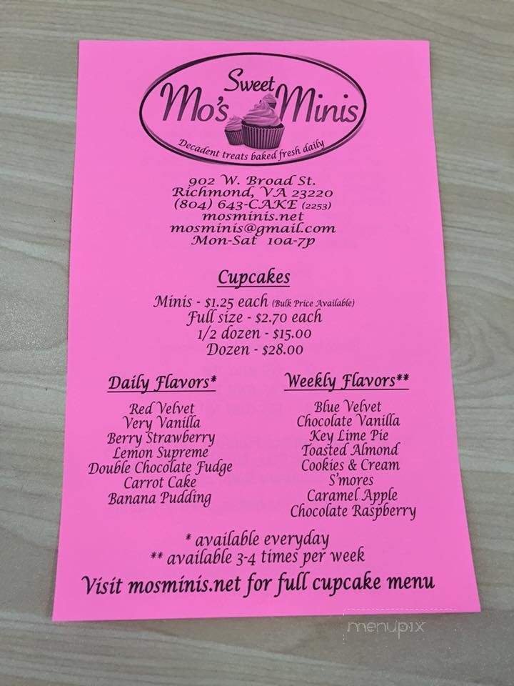 Menu page 1