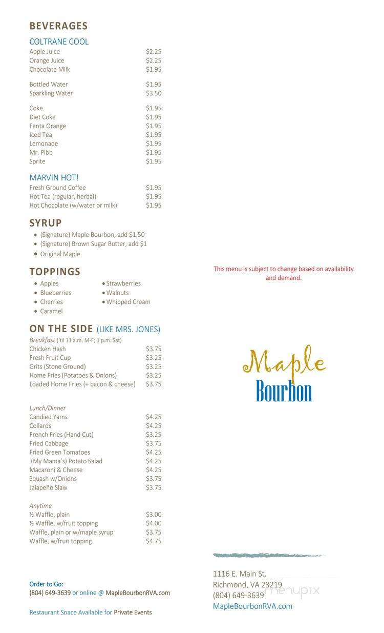 Menu page 1
