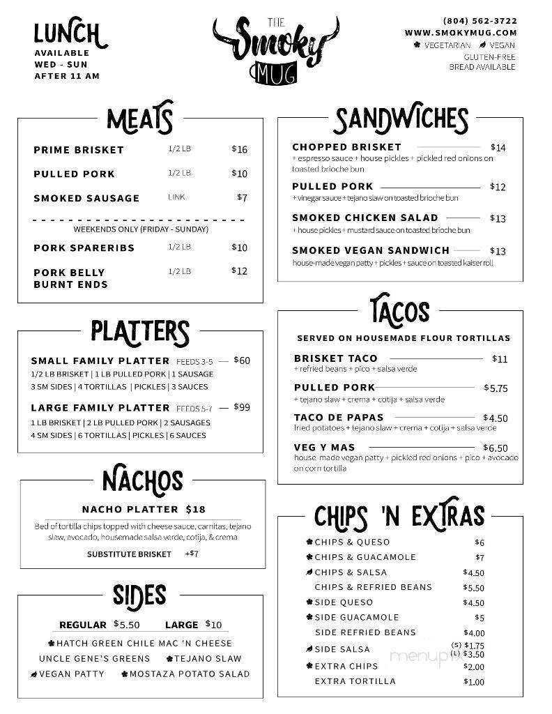 Menu page 1