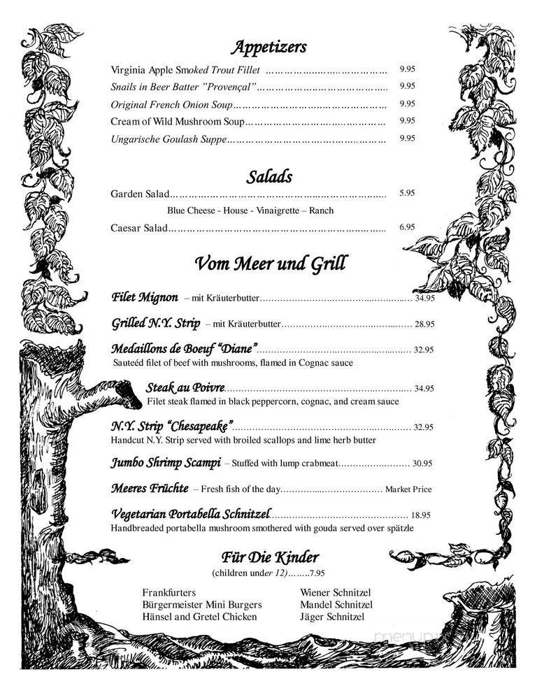 Menu page 1