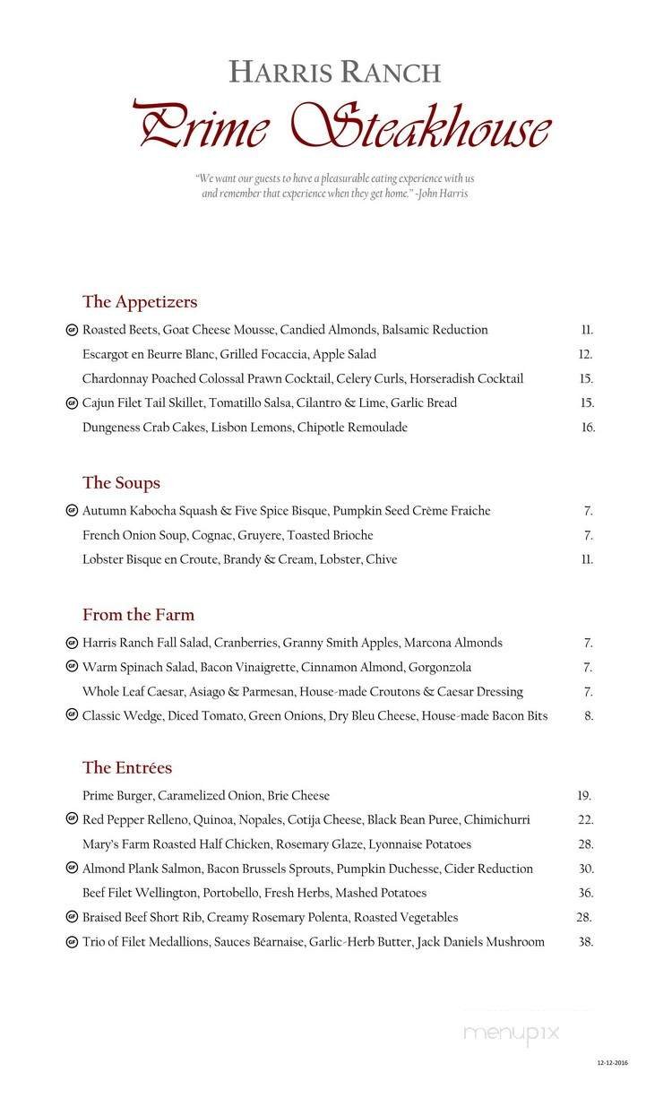 Menu page 1