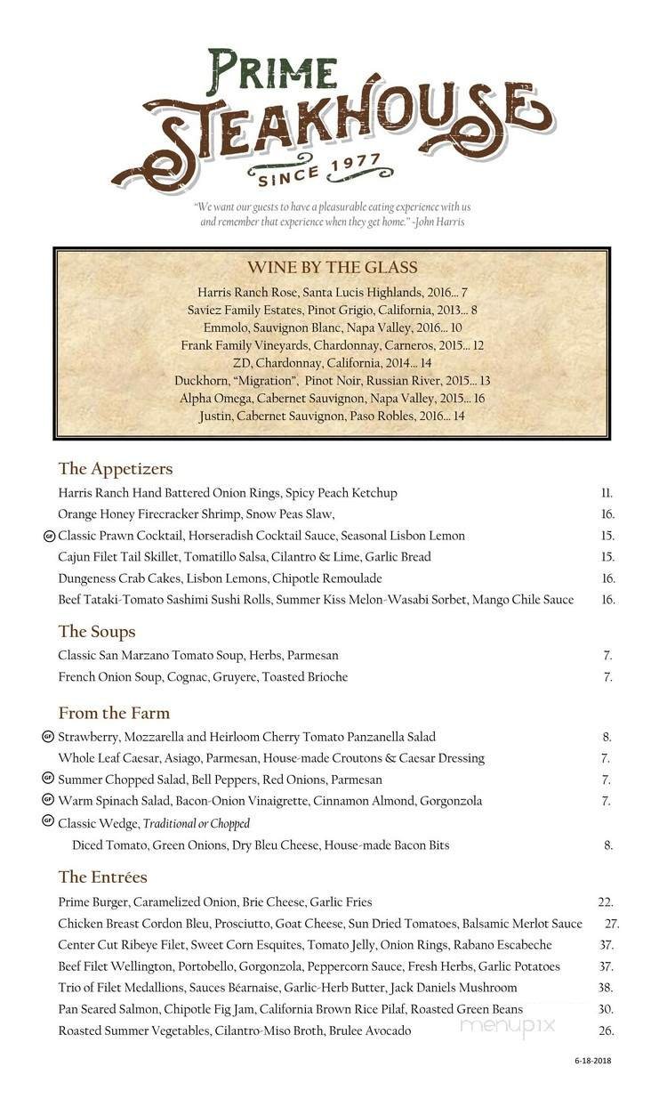 Menu page 1
