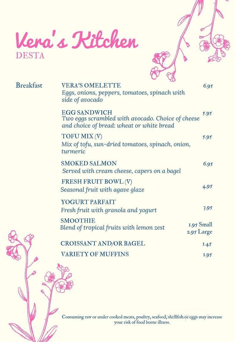 Menu page 1