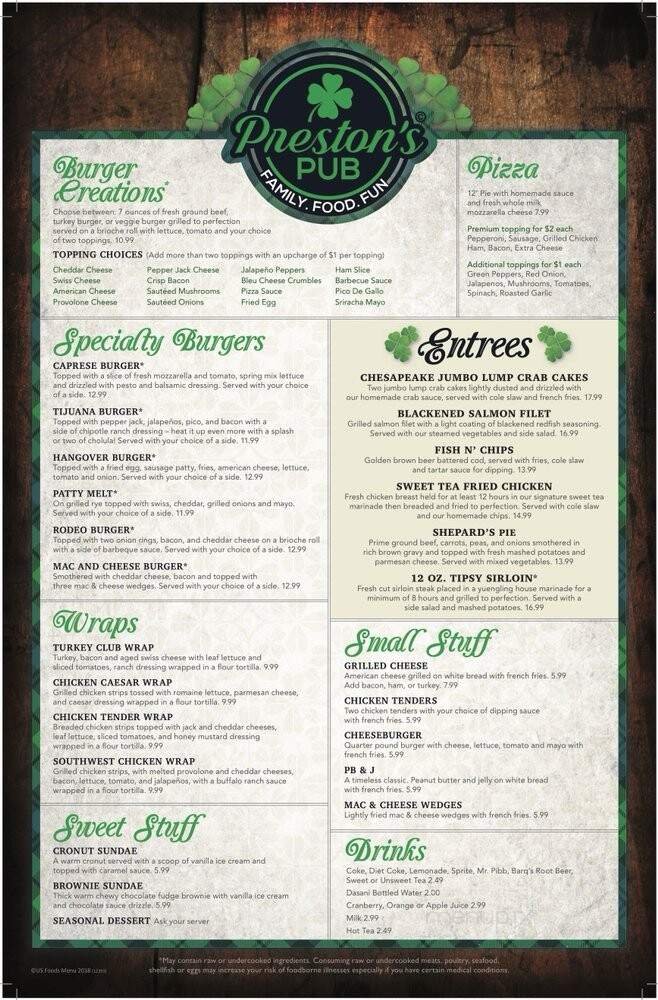 Menu page 2