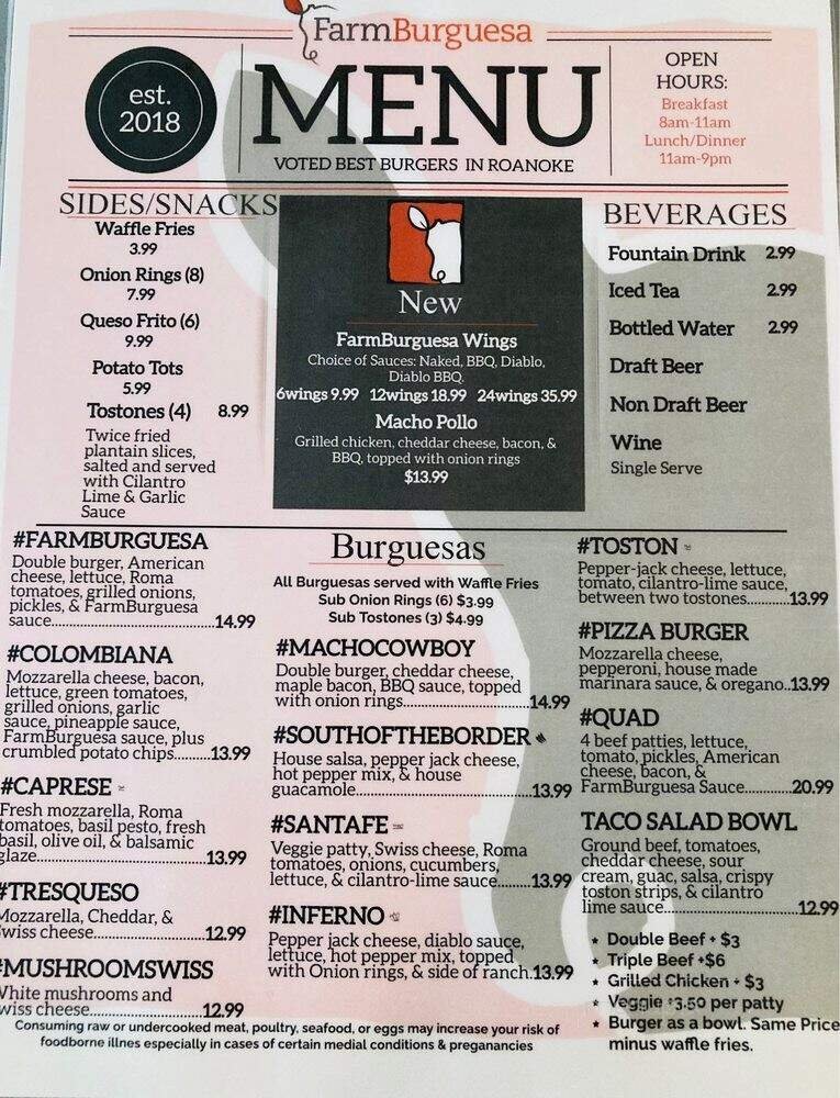 Menu page 2
