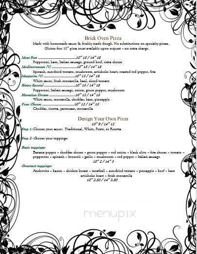 Menu page 1