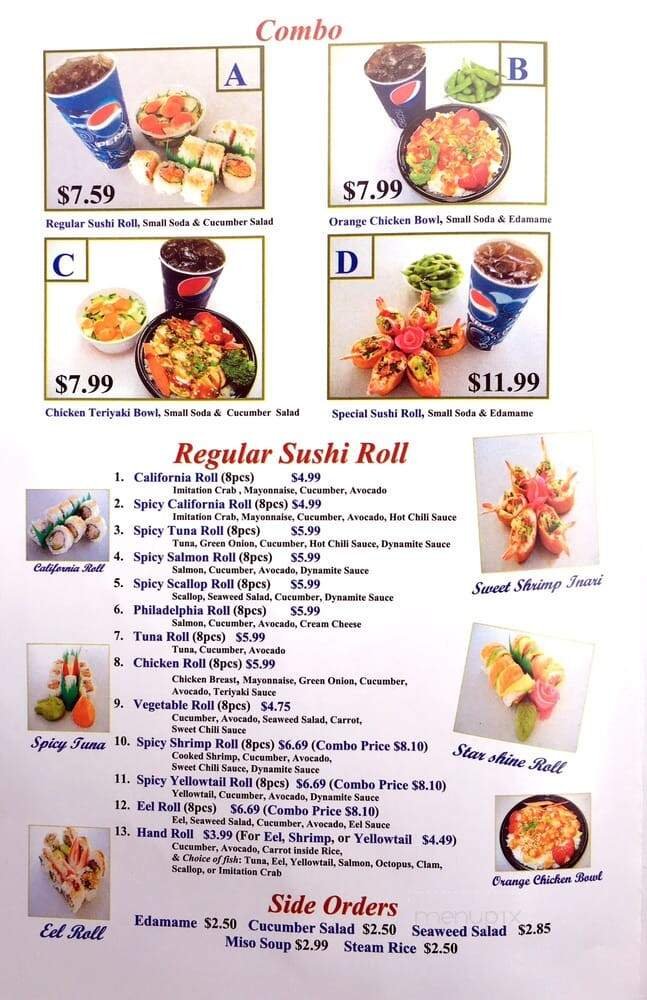 Menu page 2