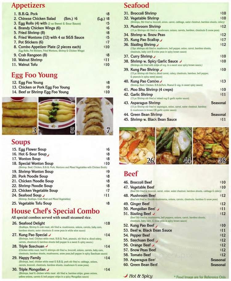 Menu page 8