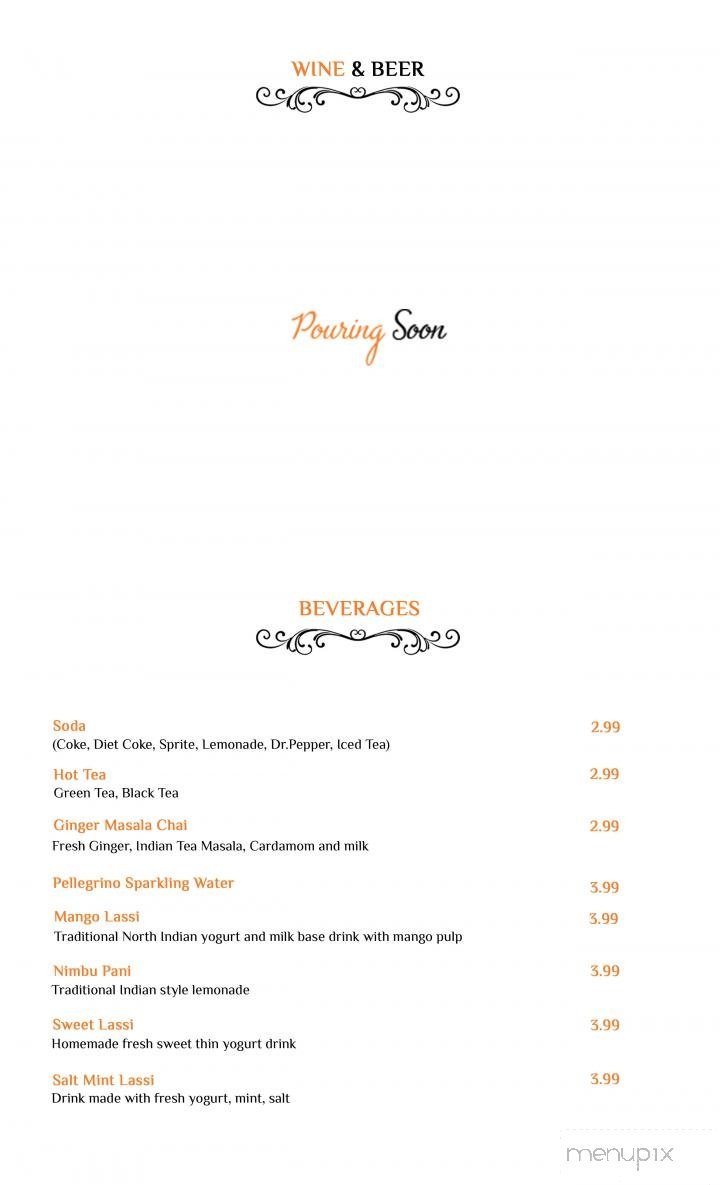 Menu page 1