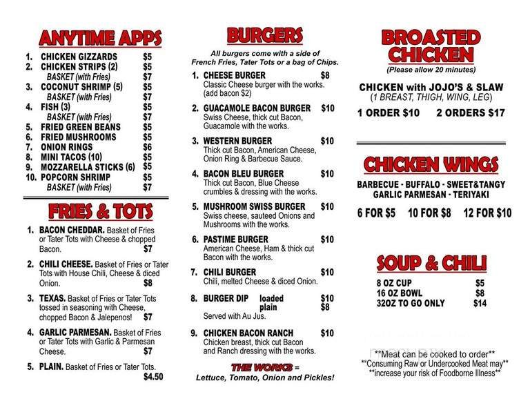 Menu page 2