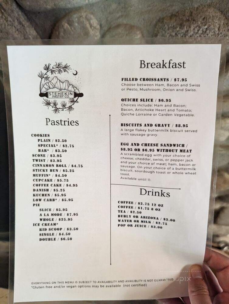 Menu page 1