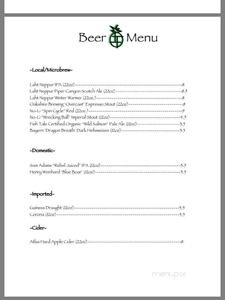 Menu page 1