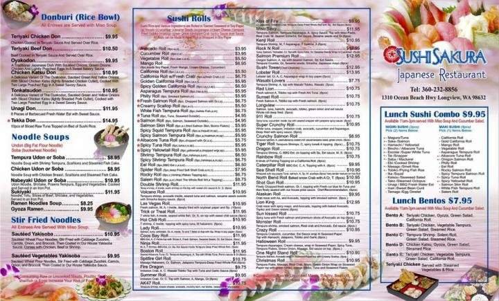 Menu page 1