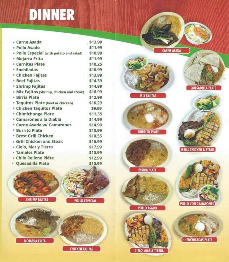 Menu page 2