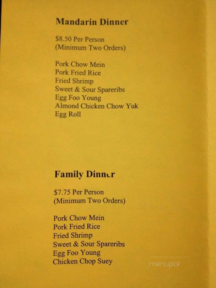 Menu page 2