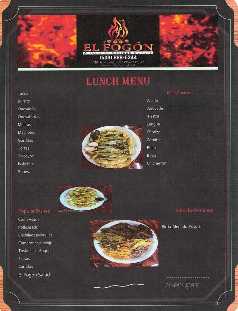 Menu page 1