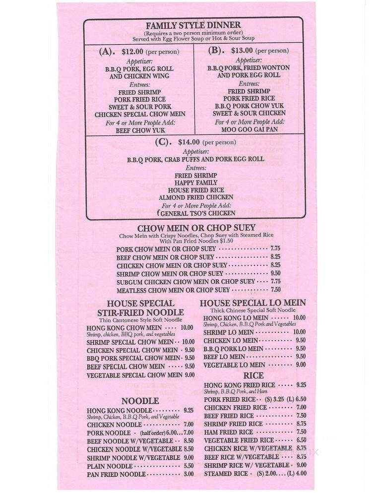 Menu page 2