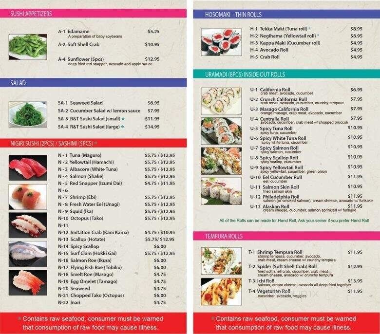 Menu page 2