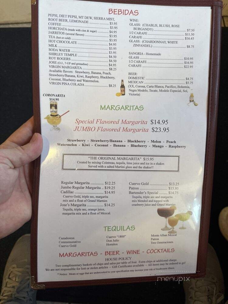 Menu page 1