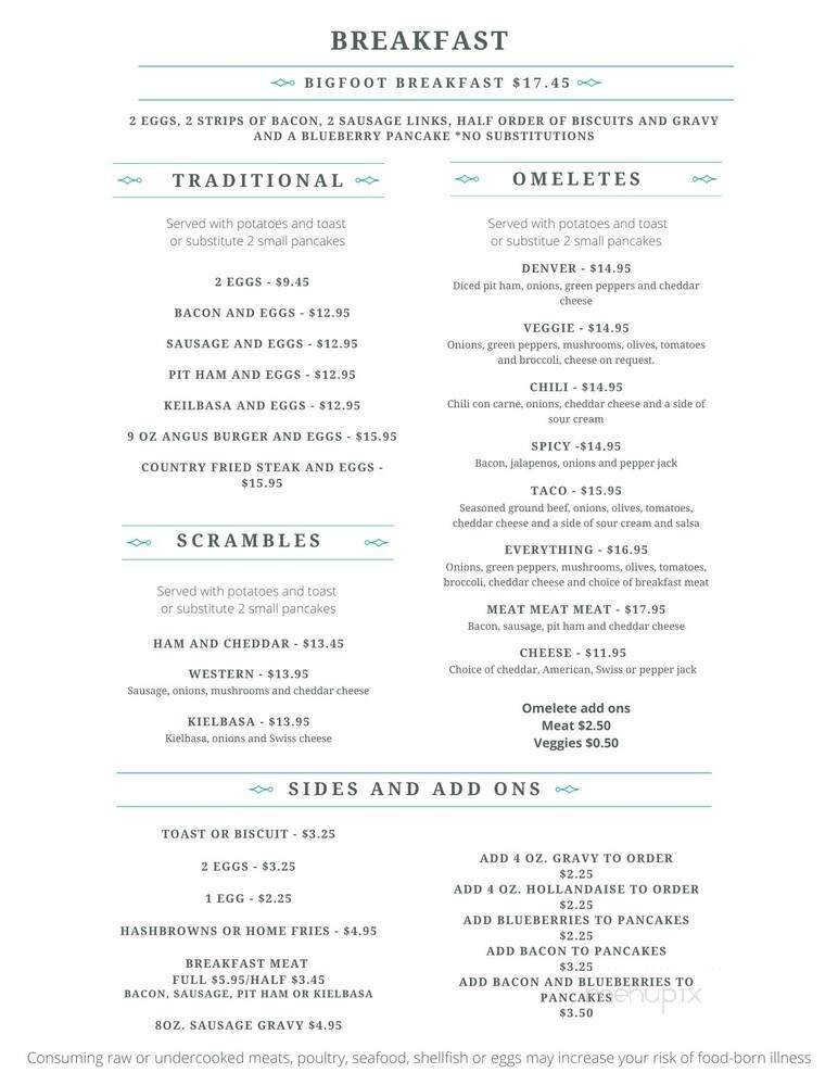 Menu page 1