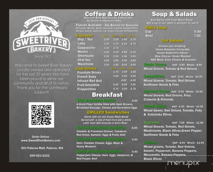 Menu page 1