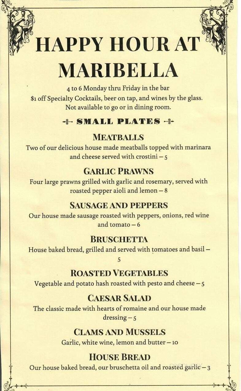 Menu page 1