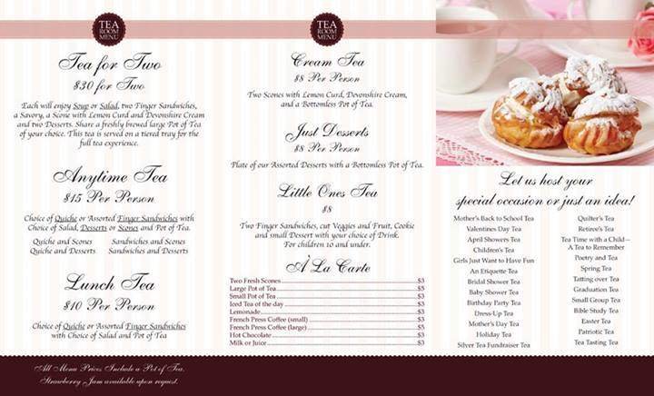 Menu page 1