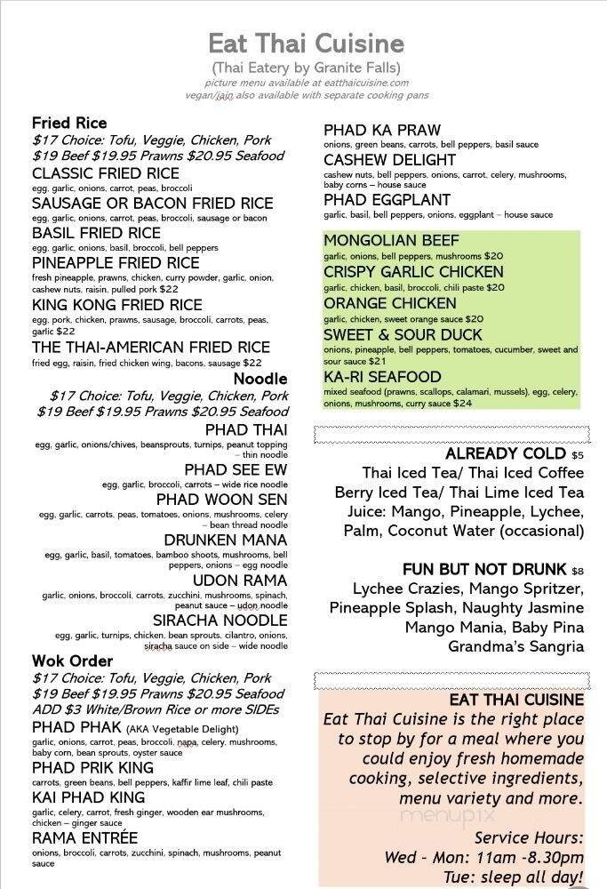Menu page 2