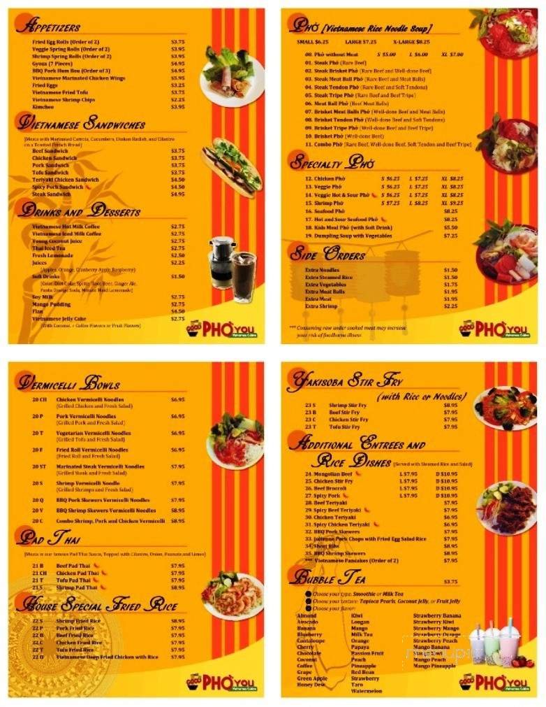 Menu page 1