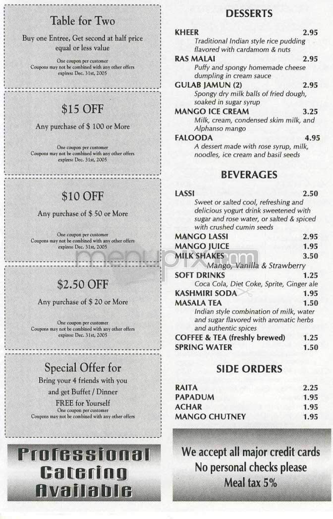 Menu page 4