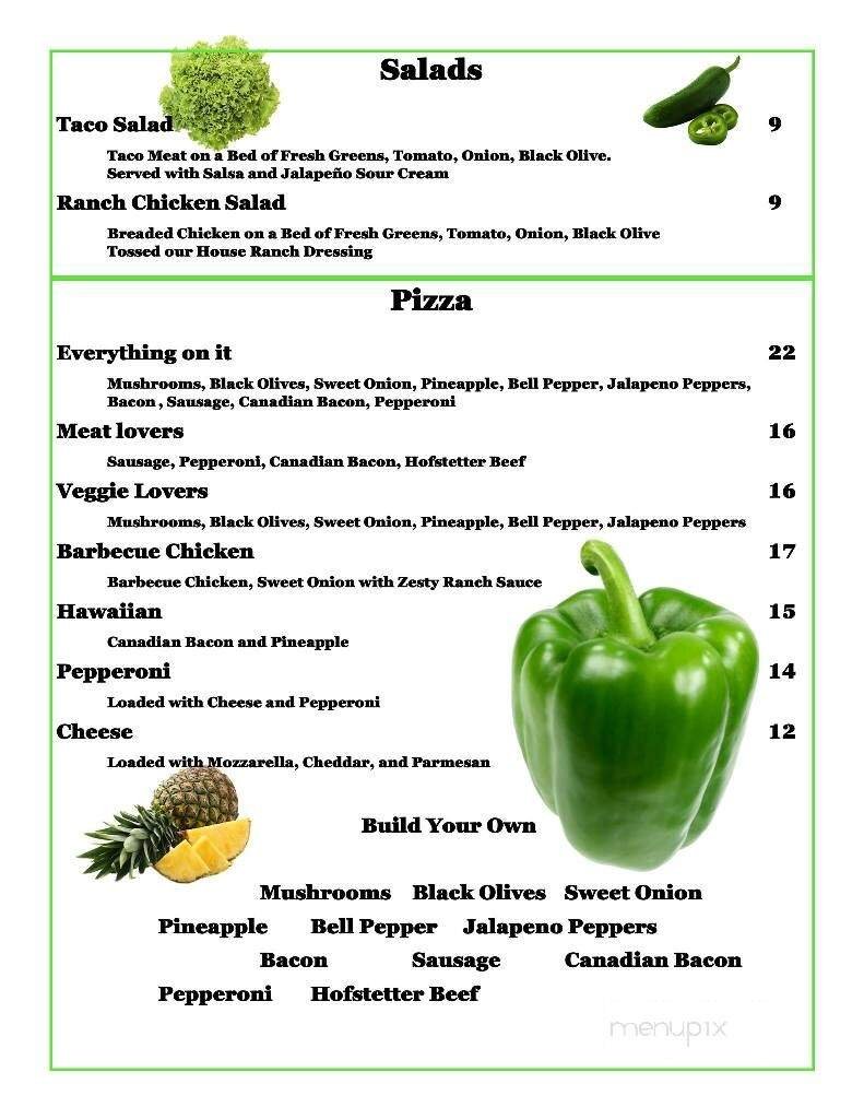 Menu page 1