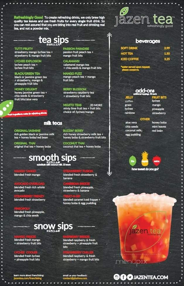 Menu page 1