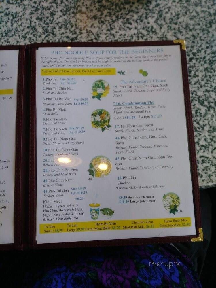 Menu page 2
