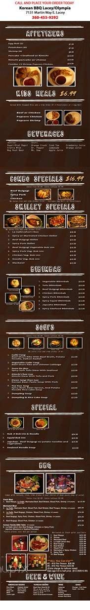 Menu page 1