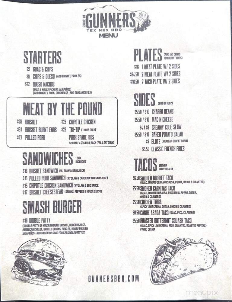 Menu page 1