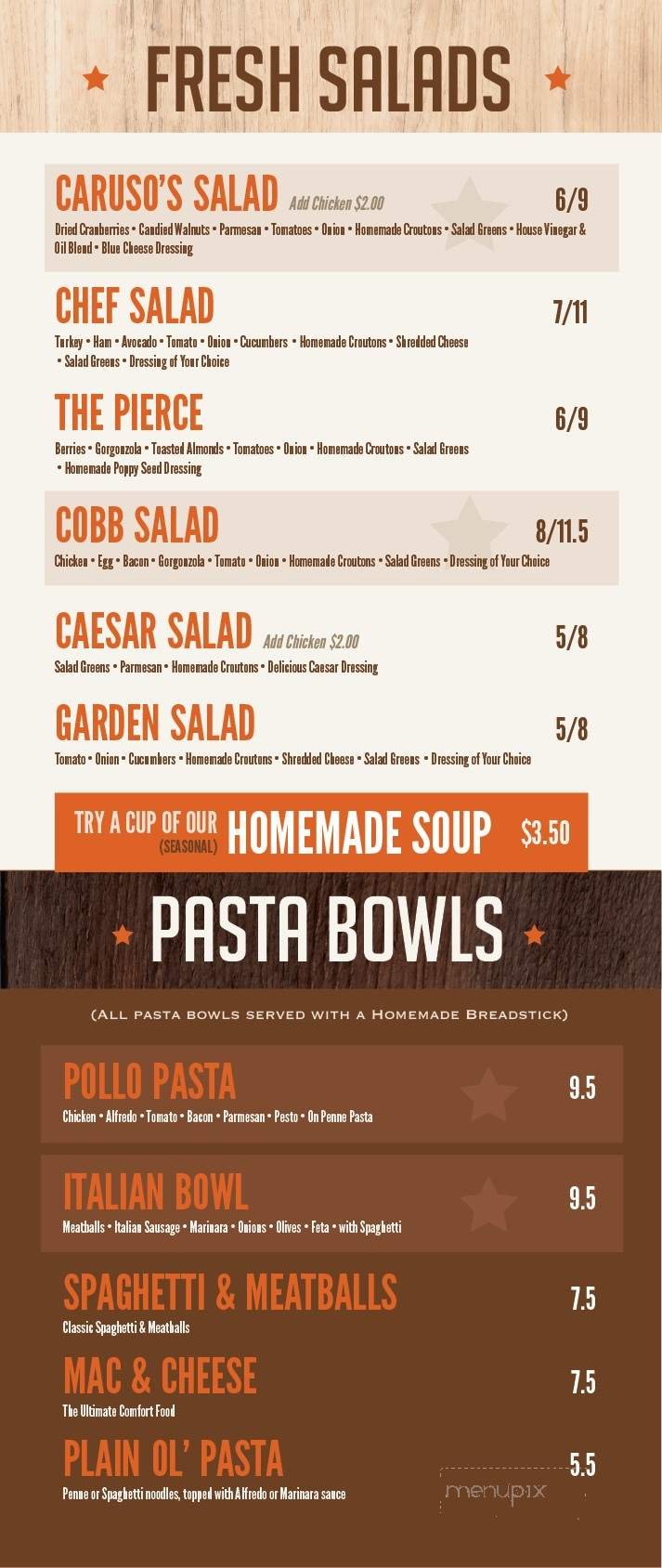 Menu page 2