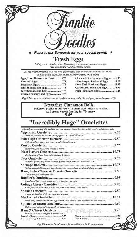 Menu page 1