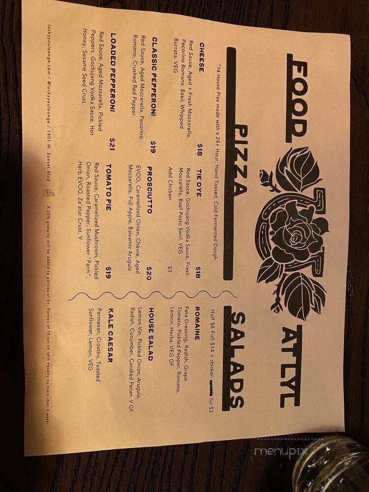Menu page 1