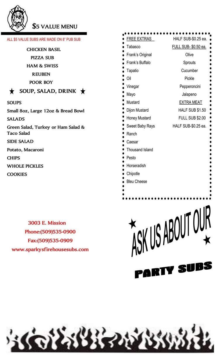 Menu page 1