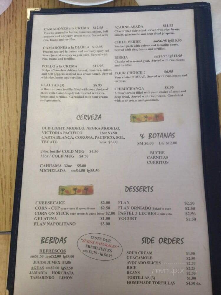 Menu page 2