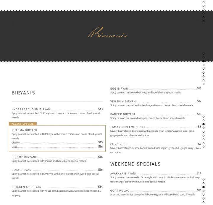 Menu page 2
