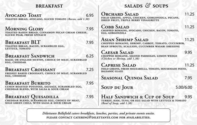 Menu page 1