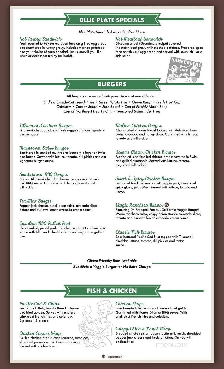 Menu page 1