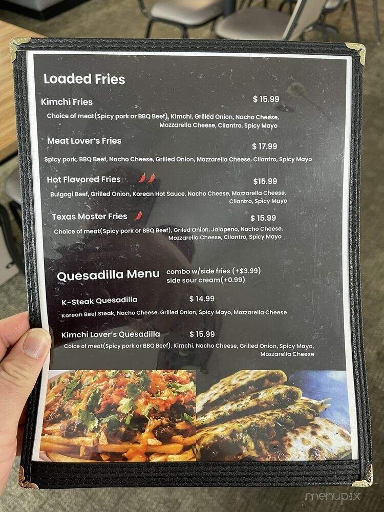 Menu page 1