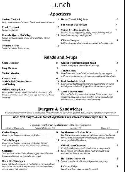 Menu page 2