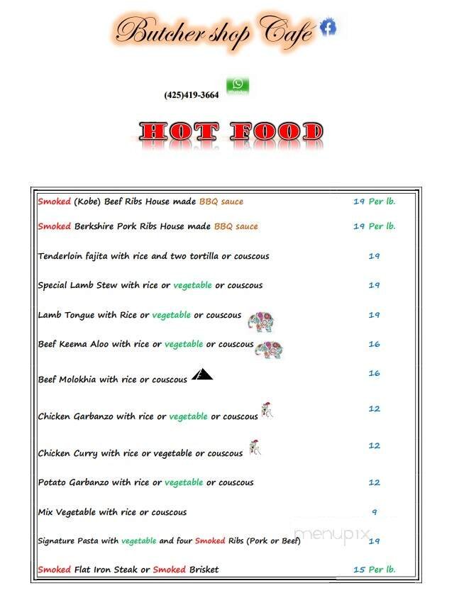 Menu page 1
