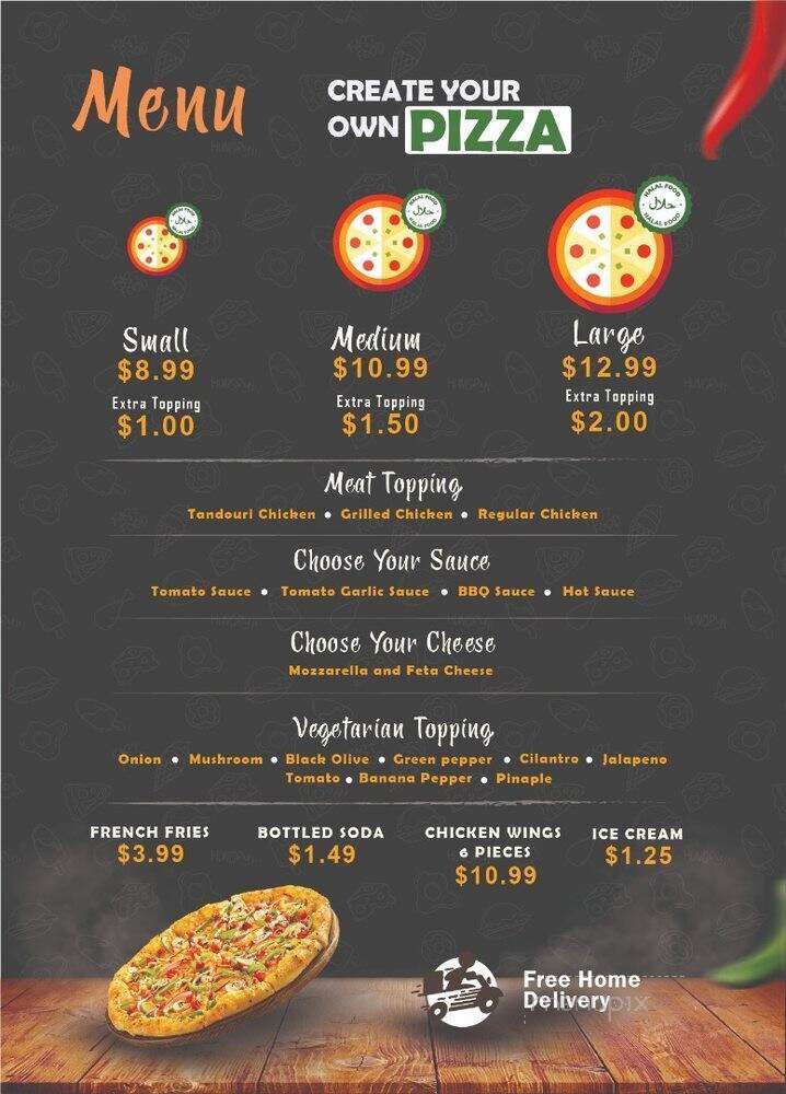 Menu page 1