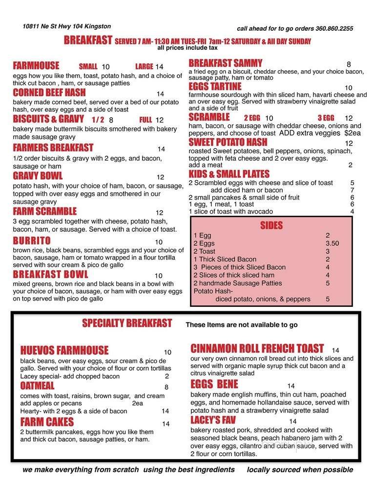 Menu page 2