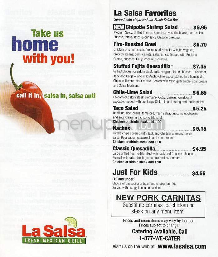 Menu page 1