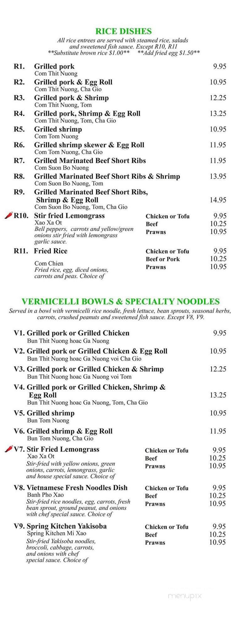 Menu page 2